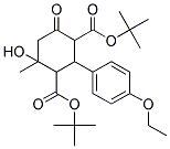 DI(TERT-BUTYL) 2-(4-ETHOXYPHENYL)-4-HYDROXY-4-METHYL-6-OXO-1,3-CYCLOHEXANEDICARBOXYLATE 结构式