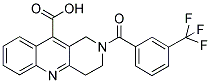 1,2,3,4-TETRAHYDRO-2-(3-(TRIFLUOROMETHYL)BENZOYL)BENZO[B][1,6]NAPHTHYRIDINE-10-CARBOXYLIC ACID 结构式
