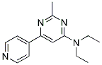 N,N-DIETHYL-2-METHYL-6-PYRIDIN-4-YLPYRIMIDIN-4-AMINE 结构式