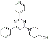 1-(6-PHENYL-2-PYRIDIN-4-YLPYRIMIDIN-4-YL)PIPERIDIN-4-OL 结构式