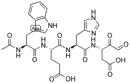 AC-TRP-GLU-HIS-ASP-ALDEHYDE (PSEUDO ACID) 结构式