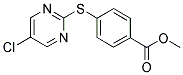 4-[(5-CHLOROPYRIMIDIN-2-YL)THIO]BENZOIC ACID, METHYL ESTER 结构式