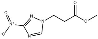 3-(3-硝基-1H-1,2,4-三唑-1-基)丙酸甲酯 结构式