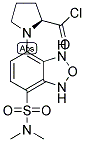 (S)-(-)-1-[7-(N,N-DIMETHYLSULFAMOYL)-4-BENZOFURAZANYL]-2-PYRROLIDINECARBONYL CHLORIDE 结构式