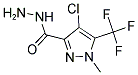 4-CHLORO-1-METHYL-5-TRIFLUOROMETHYL-1 H-PYRAZOLE-3-CARBOXYLIC ACID HYDRAZIDE 结构式