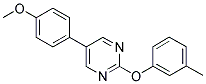 5-(4-METHOXYPHENYL)-2-(3-METHYLPHENOXY)PYRIMIDINE 结构式