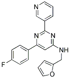 6-(4-FLUOROPHENYL)-N-(2-FURYLMETHYL)-2-PYRIDIN-3-YLPYRIMIDIN-4-AMINE 结构式