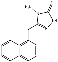 4H-[1,2,4]三唑-3-硫醇,4-氨基-5-萘-1-基甲基- 结构式