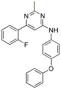 6-(2-FLUOROPHENYL)-2-METHYL-N-(4-PHENOXYPHENYL)PYRIMIDIN-4-AMINE 结构式