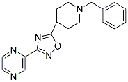 2-[5-(1-BENZYLPIPERIDIN-4-YL)-1,2,4-OXADIAZOL-3-YL]PYRAZINE 结构式