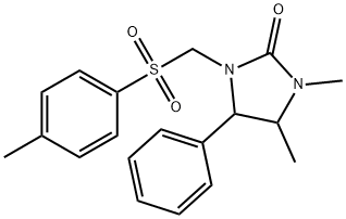 1,5-二甲基-4-苯基-3-(甲苯磺酰基甲基)咪唑I二N-2-酮 结构式