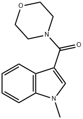 (1-METHYL-1H-INDOL-3-YL)(MORPHOLINO)METHANONE 结构式