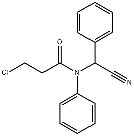 3-CHLORO-N-[CYANO(PHENYL)METHYL]-N-PHENYLPROPANAMIDE 结构式