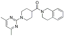 2-[(1-(4,6-DIMETHYLPYRIMIDIN-2-YL)PIPERIDIN-4-YL)CARBONYL]-1,2,3,4-TETRAHYDROISOQUINOLINE 结构式