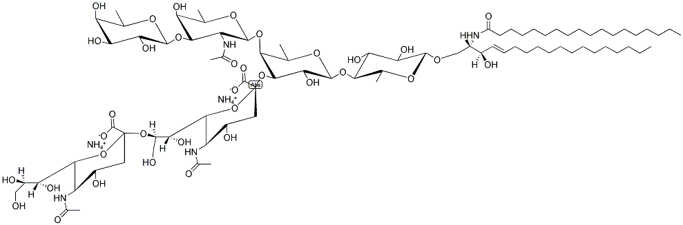 GANGLIOSIDE GD1B, OVINE BRAIN 结构式