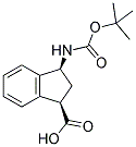 (+/-)-CIS-BOC-3-AMINO-1-INDANECARBOXYLIC ACID 结构式