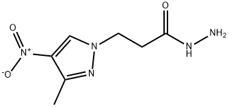 3-(3-甲基-4-硝基-1H-吡唑-1-基)丙烷酰肼 结构式