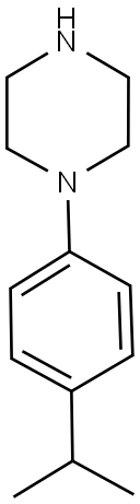 1-(4-ISOPROPYLPHENYL)PIPERAZINE 结构式
