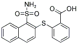 2-([1-(Aminosulfonyl)-2-naphthyl]sulfanyl)benzoic acid 结构式