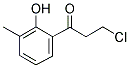 3-CHLORO-1-(2-HYDROXY-3-METHYL-PHENYL)-PROPAN-1-ONE 结构式