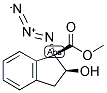 1-AZIDO-2-HYDROXYINDANE-1-CARBOXYLIC ACID, METHYL ESTER 结构式