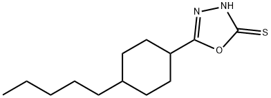 5-(4-戊基环己基)-1,3,4-噁二唑-2(3H)-硫酮 结构式
