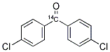4,4-Dichlorobenzophenone, [carbonyl-14C] 结构式