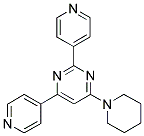 4-PIPERIDIN-1-YL-2,6-DIPYRIDIN-4-YLPYRIMIDINE 结构式