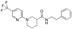 N-(2-PHENYLETHYL)-1-(5-(TRIFLUOROMETHYL)PYRIDIN-2-YL)PIPERIDINE-3-CARBOXAMIDE 结构式