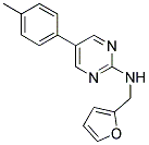 N-(2-FURYLMETHYL)-5-(4-METHYLPHENYL)PYRIMIDIN-2-AMINE 结构式