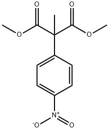 2-甲基-2-(4-硝基苯基)丙二酸二甲酯 结构式