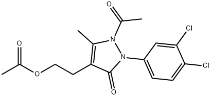 2-[1-ACETYL-2-(3,4-DICHLOROPHENYL)-5-METHYL-3-OXO-2,3-DIHYDRO-1H-PYRAZOL-4-YL]ETHYL ACETATE