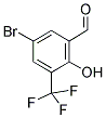 5-Bromo-2-hydroxy-3-(trifluorometyl)benzaldehyde 结构式
