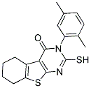 3-(2,5-DIMETHYL-PHENYL)-2-MERCAPTO-5,6,7,8-TETRAHYDRO-3H-BENZO[4,5]THIENO[2,3-D]PYRIMIDIN-4-ONE 结构式