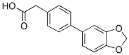 4-BIPHENYL-[1,3]DIOXOL-5-YL-ACETIC ACID 结构式