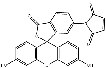 荧光素6-马来酰亚胺 结构式