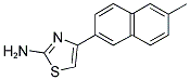 4-(6-METHYL-NAPHTHALEN-2-YL)-THIAZOL-2-YLAMINE 结构式