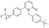 1-(4-TERT-BUTYL-BENZYL)-6-(4-TRIFLUOROMETHOXY-PHENYL)-1H-PYRIDIN-2-ONE 结构式