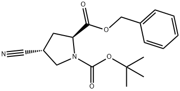 BOC-L-TRANSPRO(4-CN)-OBN 结构式