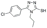 5-(4-CHLORO-PHENYL)-4-PROPYL-4H-[1,2,4]TRIAZOLE-3-THIOL 结构式