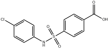4-(N-(4-氯苯基)氨磺酰基)苯甲酸 结构式