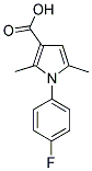 1-(4-FLUORO-PHENYL)-2,5-DIMETHYL-1H-PYRROLE-3-CARBOXYLIC ACID 结构式