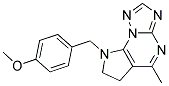 8-(4-METHOXYBENZYL)-5-METHYL-7,8-DIHYDRO-6H-PYRROLO[3,2-E][1,2,4]TRIAZOLO[1,5-A]PYRIMIDINE 结构式