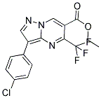 ETHYL 3-(4-CHLOROPHENYL)-5-(TRIFLUOROMETHYL)PYRAZOLO[1,5-A]PYRIMIDINE-6-CARBOXYLATE 结构式