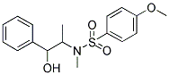 N-(2-HYDROXY-1-METHYL-2-PHENYL-ETHYL)-4-METHOXY-N-METHYL-BENZENESULFONAMIDE 结构式