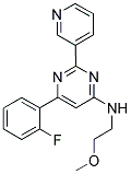 6-(2-FLUOROPHENYL)-N-(2-METHOXYETHYL)-2-PYRIDIN-3-YLPYRIMIDIN-4-AMINE 结构式