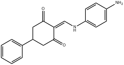 2-[(4-AMINOANILINO)METHYLENE]-5-PHENYL-1,3-CYCLOHEXANEDIONE 结构式