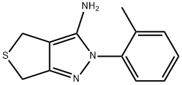 2-(2-METHYLPHENYL)-2,6-DIHYDRO-4H-THIENO[3,4-C]PYRAZOL-3-AMINE 结构式