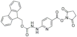 SUCCINIMIDYL 6-FMOC-HYDRAZINONICOTINATE 结构式