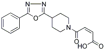 4-OXO-4-[4-(5-PHENYL-1,3,4-OXADIAZOL-2-YL)PIPERIDIN-1-YL]-(2Z)-BUTENOIC ACID 结构式